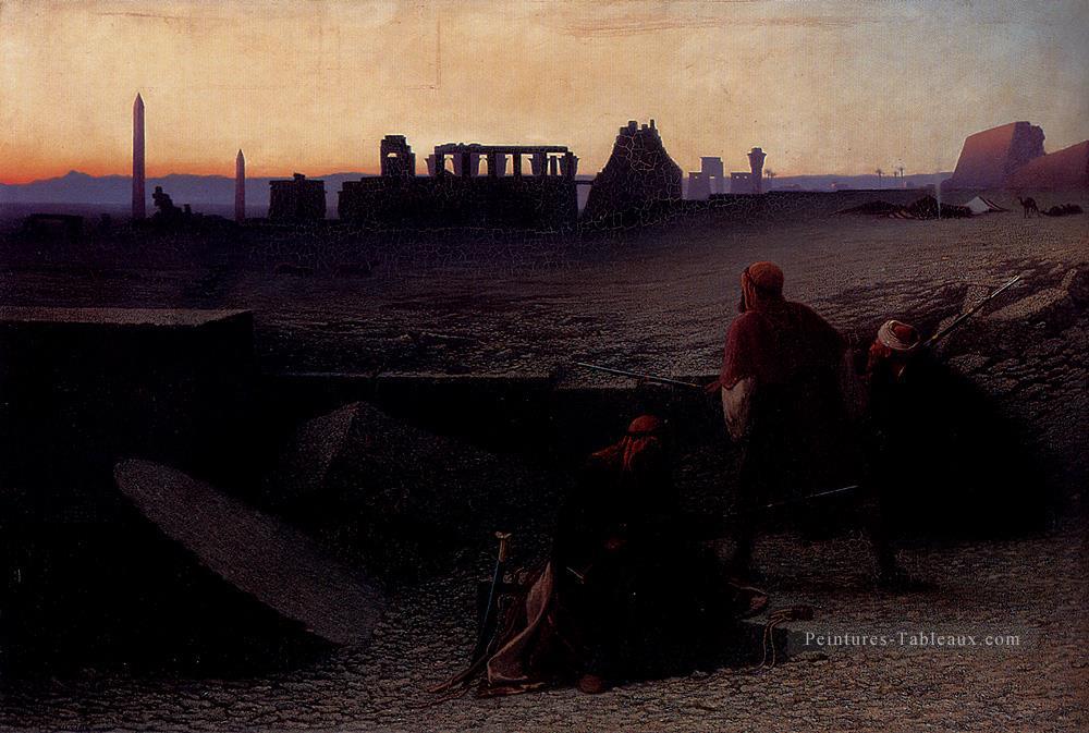 Ruines De Thebes Arabe Orientaliste Charles Théodore Frère Peintures à l'huile